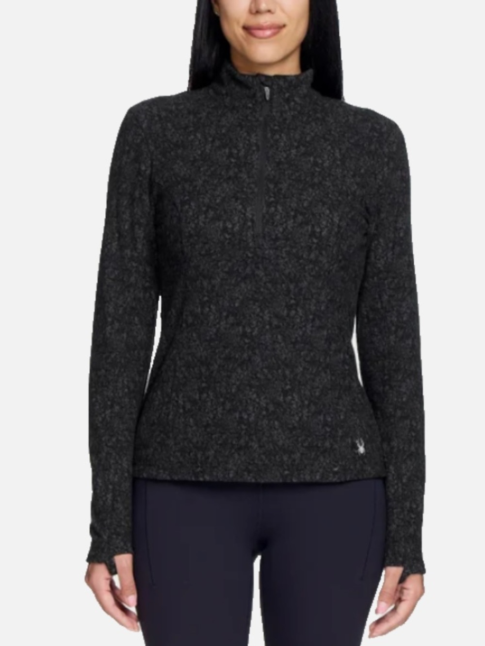 Spyder Printed Fleece Half Zip Jacket Women's M Outdoor Performance Layer - Picture 2 of 12